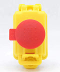 Front view of Five Pin 120V 16A Industrial Electromagnetic Switch with waterproof PVC cover and emergency stop button.