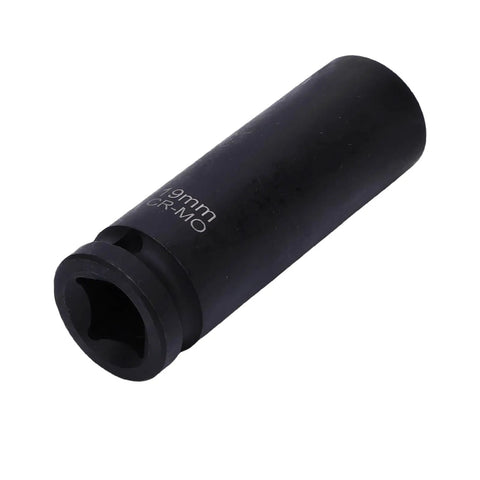 Heavy Duty 19mm Thin Wall Impact Lug Nut Socket Set With Wheel Protection Design Keeps Fasteners Safe From Rounding Even Under Heavy Torque For Reliable Auto Repair Vibes, black CR-MO socket