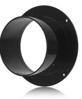 Black 4 Inch ABS Plastic Duct Connector Flange For Dust Collection And Dryer Venting, Durable 4 Inch Dryer Duct Flange Adapter