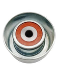 Super Sleek Drive Belt Tensioner Idler Pulley Fits Toyota Tacoma 2.7L Engine Replaces Part Numbers M63K And 16604-0P011 Or 16604-31020, silver metallic construction.