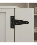 Black T Shape Iron Hinges With Screws Galvanized Strap Hinge For Doors Gates Sheds Cabinets Barns And Rooms Heavy Duty Hardware