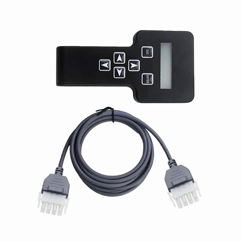 Handheld Diagnostic Analyzer Cable Kit Compatible With JLG Boom and Scissor Lifts 1001249695, featuring a control panel and cable.
