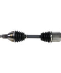Rock Solid Cv Axle Shaft Assembly For Left Front Driver Side, featuring rubber boots and steel construction for durability.