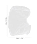50 Pack White Disposable Nonwoven Space Hood Caps For Snagging Hair Tight And Keeping Kitchens Spotless Straight Up Durable Gear size 35cm x 18cm