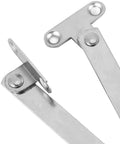Close-up of Cupboard Lift Up Strut Kit 10 Pieces Heavy Duty Metal Support Hinges for Kitchen Cabinets smooth finish