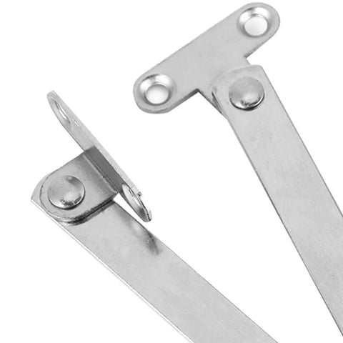 Close-up of Cupboard Lift Up Strut Kit 10 Pieces Heavy Duty Metal Support Hinges for Kitchen Cabinets smooth finish