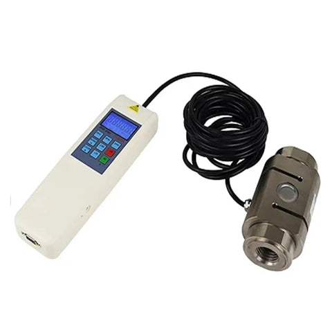Rugged Digital Display Dynamometer And Push Pull Force Tester For Accurate Compression Testing In N Kg Or Lb Units With Clear Readout And Beefy Reliability And Real Time Data For Engineers And Techs., handheld digital dynamometer with load cell and cable