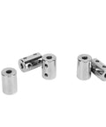 5Pcs CNC Motor Jaw Shaft Coupler Set Anti Burr Universal Shaft Coupling Durable Steel With Smooth Edges For High Strength Transmission