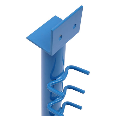 Metal stand component of the Heavy Duty Bead Roller For Sheet Metal Fabrication, Manual Beading Tool With 12 Dies, 19.29 Inch Throat Depth.