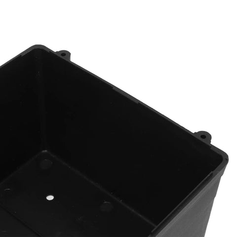 Heavy Duty Plastic Battery Storage Organizer Box With Secure Latching Lid For Marine Car Rv Boat Truck Built Tough Protective Case showing interior detail.