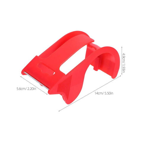 Portable Handheld Tape Dispenser 4 Pack 48mm Packing Tape Cutter With Quick Seal Function For Easy Office And School Tasks Compact Tape Gun For Fast Packing And Wrapping, red plastic, 14cm