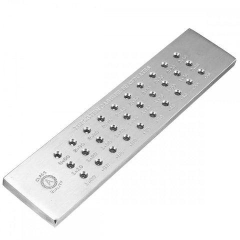 Pro Grade Tungsten Carbide Steel Wire Draw Plate With 30 Square Holes From 3.00mm To 0.50mm for Drawing Jewelry Wire and Metal Wire
