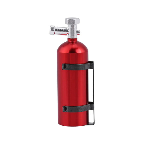 Killer Metal Mini Fire Extinguisher for RC Crawler Rig Adds Sick Scale Detail to Your Build Compatible with Scx10 Cc01 D90 Models, 52mm red metal.
