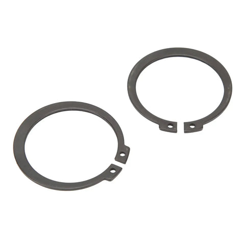 Two iron snap rings from 50Pcs Snap Retaining Ring Set For 507 AC Compressor Clutch Direct Replacement, 1.8mm Thick Circlips With 49.44mm OD And 40.69mm ID