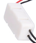 Close-up of a white connector for the Versatile Dc Brushless Reduction Motor Delivers Stable 5V 10 Rpm Sync Drive for massive torque.