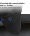 Original vehicle mounting holes for Tough Front And Rear Mud Flaps For Tesla Cybertruck 2024 with snap-on fixation detail