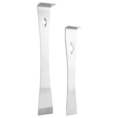 Stainless Steel Pry Bar Scraper Set With 7-1/4 Inch And 9-1/4 Inch Flat Pry Bars For Beekeeping Hive Scraping Baseboard Removal And Trim Pulling