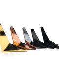 Heavy Iron Sofa Legs Set Of 4 in multiple finishes diamond triangle design with rubber pad silent non slip floor protection