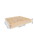 Top Notch Nine Section Wooden Underwear Drawer Organizer For Closet And Bedroom Keeps Your Socks And Lingerie Neatly Sorted With Space Saving Design For A Clean Setup, 34.4cm size.