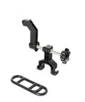 Ultra Portable Bike Wheel Truing Stand For On The Go Rim Adjustment, compact black tool for MTB and road bike repair