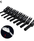 Stainless steel fishing rod tip roller, 12 pcs set, detachable, heavy-duty saltwater boat guide pulley for 8mm rods