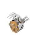10K Ohm Potentiometer With Switch Single Turn Rotary Control Carbon Film Taper 5 Terminal 6Mm Shaft 30Mm Tall Base 17 By 9Mm Knob
