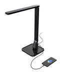 Eye Care LED Desk Lamp With 27 Recessed LEDs, 5 Brightness Levels, 4 Lighting Modes, USB Charging Port, 14W Power
