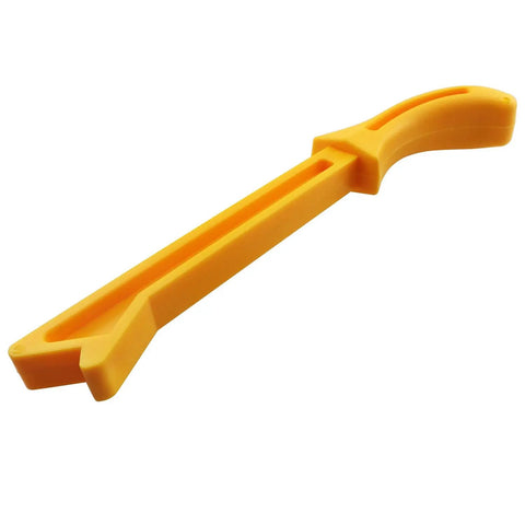 Yellow Push Stick For Table Saw Safety, Ergonomic Woodworking Push Feeder Tool With High Visibility Handle, Durable Pusher For Cutting Saws