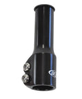 Black aluminum Bike Stem Raiser Handlebar Extender With Up To Three And A Quarter Inch Rise For Mountain Hybrid And Road Bikes