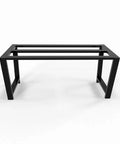 Industrial Heavy Duty Metal Table Base For Granite Quartz Glass Tops, Sturdy 28 Inch Height, Powder Coated Tubing