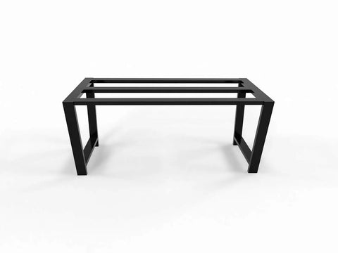 Industrial Heavy Duty Metal Table Base For Granite Quartz Glass Tops, Sturdy 28 Inch Height, Powder Coated Tubing