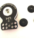 Hot Racing SHS88H heavy-duty aluminum servo saver, black with HR branding