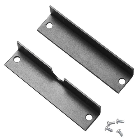 Mounting brackets for Set Of Two Built Like A Tank Red And Green LED Loading Dock Traffic Lights with screws included.