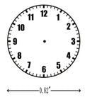 Two Pack Clock And Watch Model Stamps Totally Dope Craft Tool For Kiddos Teaches Time Telling With Quick DIY Layout clock face 0.82in.