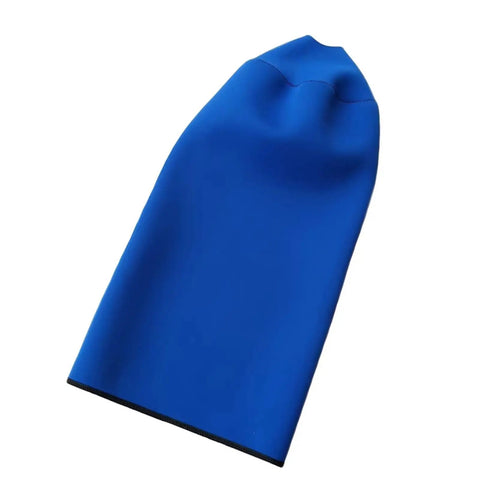 Blue neoprene 12L dive bottle sleeve protects scuba tanks from scrapes and dings, non-slip snorkeling cover for air dives.