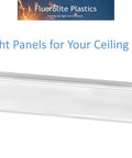 Clear Acrylic Prismatic Ceiling Panels For Fluorescent Lighting Overhead Fixtures Custom Size 8 Pack Heavy Duty 0.125 Inch Thick