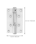 Stainless Steel Self Closing Automatic Return Door Hinges Spring Loaded Hidden Door Hardware For Bedroom And Study Quiet Spaces
