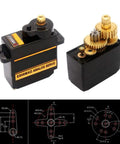 Four Pack ES08MA II 12g Mini Metal Gear Analog Servo Shockproof For RC Models, Low Noise, Stable Performance components
