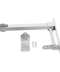 Beefy Heavy Duty Automatic Door Closer Kit with Metal Construction and Stainless Steel Spring visible with installation parts