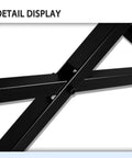 Close-up detail of Built Tough As Nails Adjustable Seven Tier Steel Lumber Rack, showcasing sturdy crossarm structure for durability.