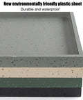 Flower Pot Mover With Wheels Beefy Load Bearing 50-200kg Square Plant Tray Rollers, four colors, granite texture stack
