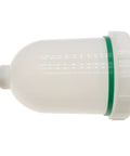 Heavy Duty 300ml Plastic Spray Airbrush Pot With Threaded Fitting For HVLP Gravity Fed Mini Paint Guns And Pneumatic Tools viewed from the side.