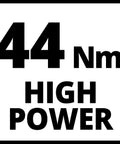 Badass 18V Cordless Drill And Screwdriver Kit Sporting 44Nm Torque 21 Setting Friction Clutch label showing 44Nm high power.