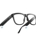 All Day Comfy Smart Glasses With Built In Mic And Speakers Blue Light Blocking Lenses Wireless Headphones For Office And Travel Voice Control