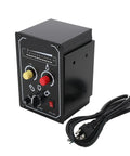 Heavy Duty External Controller For Lathe Electromagnetic Chucks With 0 To 100V DC Adjustable Magnetic Pull and Bright LED readout, compact with controls.