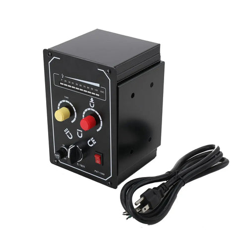 Heavy Duty External Controller For Lathe Electromagnetic Chucks With 0 To 100V DC Adjustable Magnetic Pull and Bright LED readout, compact with controls.