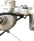 Rock Solid Electric Assist Power Steering Rack And Pinion Assembly Rides Smooth As Butter For Suvs Evs And Pickup Trucks close-up of assembly with steel frame.