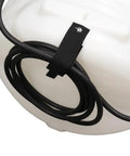 Close-up of hose strap and hose on 40 Gallon Deluxe UTV Spot Sprayer With 2.2 GPM 70 PSI Max, Built For Quick On The Go Spot Sprays