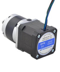 Nema 17 Stepper Motor With 39mm Length And 5 To 1 Planetary Gearbox, high torque low noise motor with built-in shaft coupling