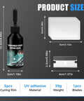Windshield Crack Repair Kit With Fast Glass Repair Fluid For Cars, Universal Chip And Crack Fix, Quick Windshield Glass Repair Tools